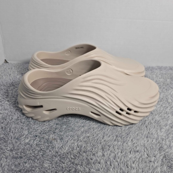 Crocs‎ Echo Wave Clogs Mens 9 Womens 11 Almond Tint 210521-0LL Slip-On Shoes NEW main image 5